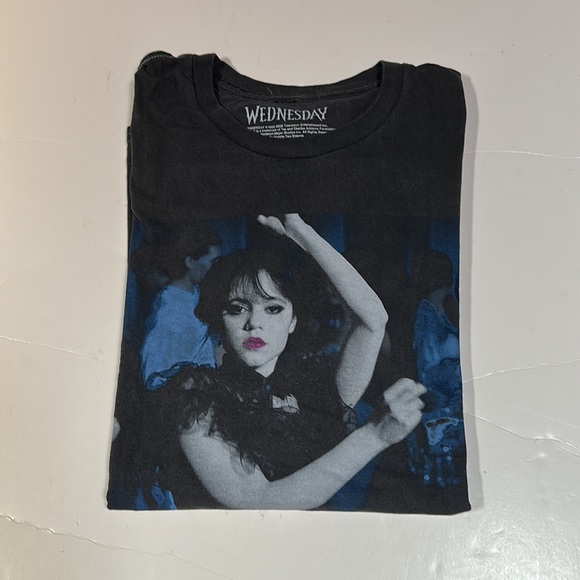 NWOT Wednesday Addams Graphic Tee - Picture 7 of 8